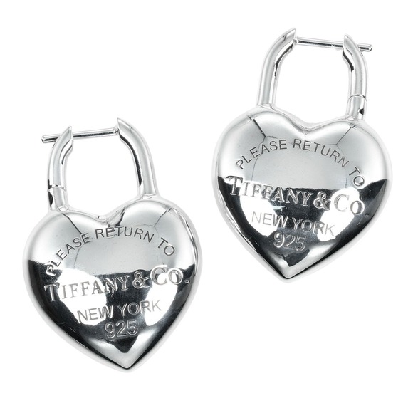 Tiffany & Co. Jewelry - TIFFANY Silver Heart Earrings